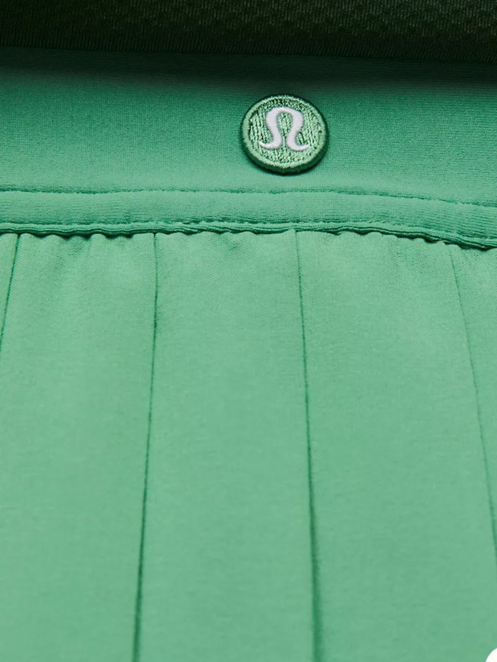 lululemon High-Rise Pleated Green Women's Skirt - Long Length - Picture 3 of 9